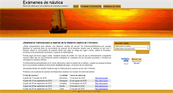 Desktop Screenshot of examenesdenautica.com