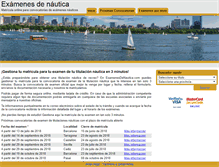 Tablet Screenshot of examenesdenautica.com